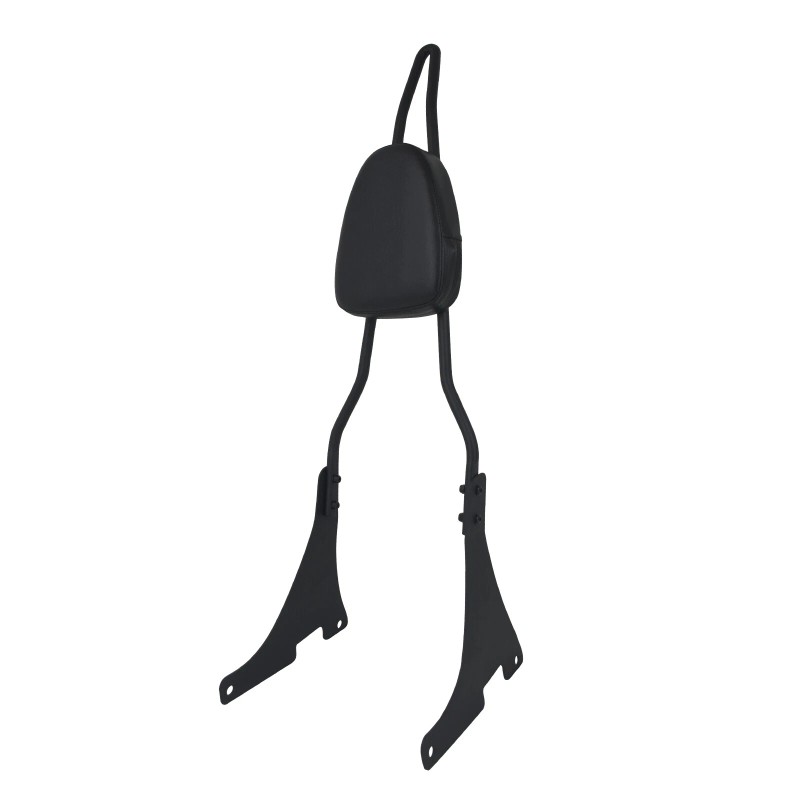 HCMOTORKU Black Passenger Backrest Sissy Bar For Harley Dyna Super