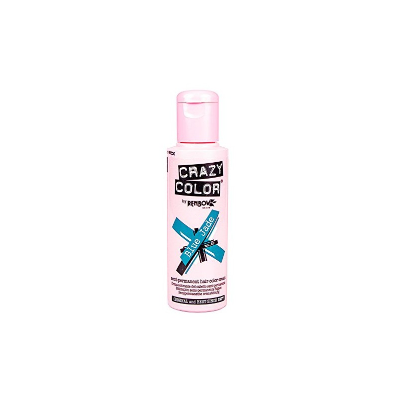 X2 Crazy Color Semi-Permanent Colour Hair Dye 100ml (Blue Jade)
