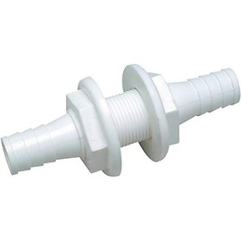 SEACHOICE Double Ended Connector, Thru Hull, 3/4" X 3/4" 1 1/4" 10 - Seacho