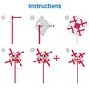 Baker Ross FX983 England Flag Windmill Kits - Pack of