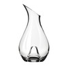 True Centerpiece Tabletop Clear Glass Decanter, Modern Carafe for Red