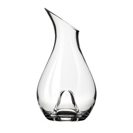 True Centerpiece Tabletop Clear Glass Decanter, Modern Carafe for Red and White Wine, Elegant Glass Pitcher for Wedding Gifts, Birthday Gifts, Home Bar Accessories, 50 oz (1.5 L), Set of 1