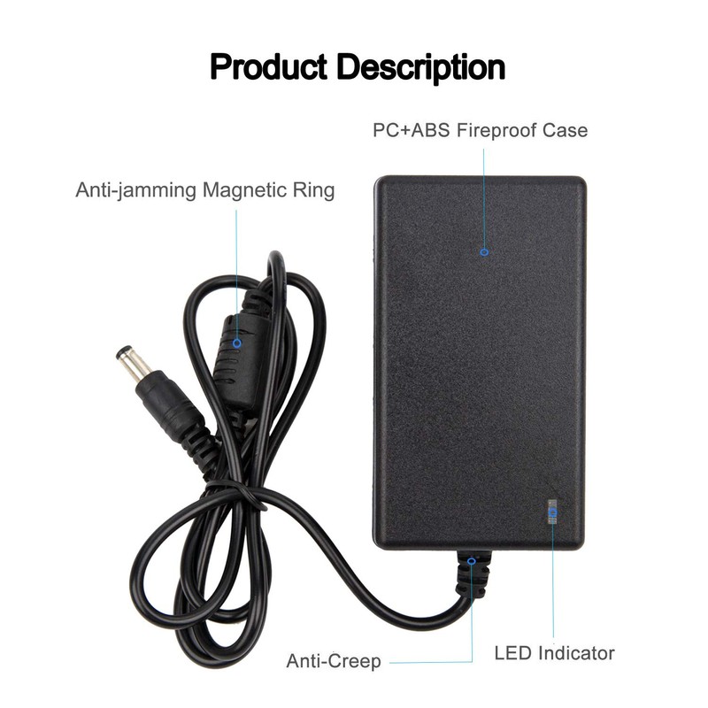 COOLM 12V 3.5A Power Supply Adapter 3.5Amp 42W 3500mA for