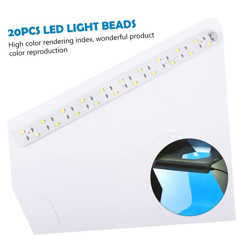 FELTECHELECTR Set of 20cm Led Studio Light Box Photo Box