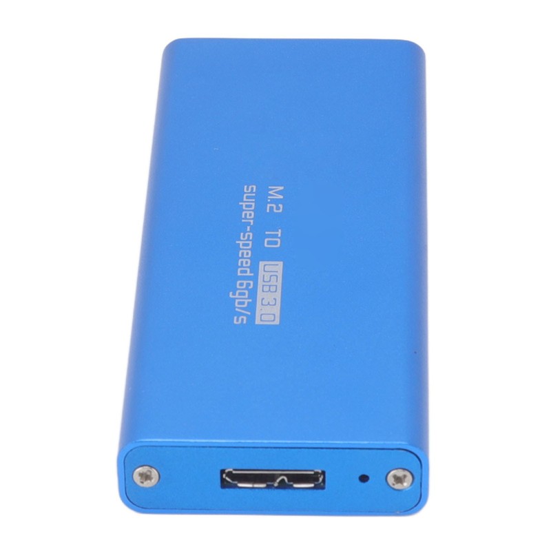 MSATA to USB3.0 Enclosure Adapter Case 6Gbps Blue MSATA SSD