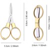 Folding Scissors, TSA Compliant & Portable, Compact, Safe Travel Scissors,
