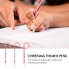 DEARMAMY Pack of 6 Christmas Candy Cane Ballpoint Pens Holiday