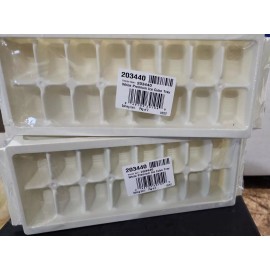 WHITE PREMIUM ICE CUBE TRAYS ~ LOT OF 4