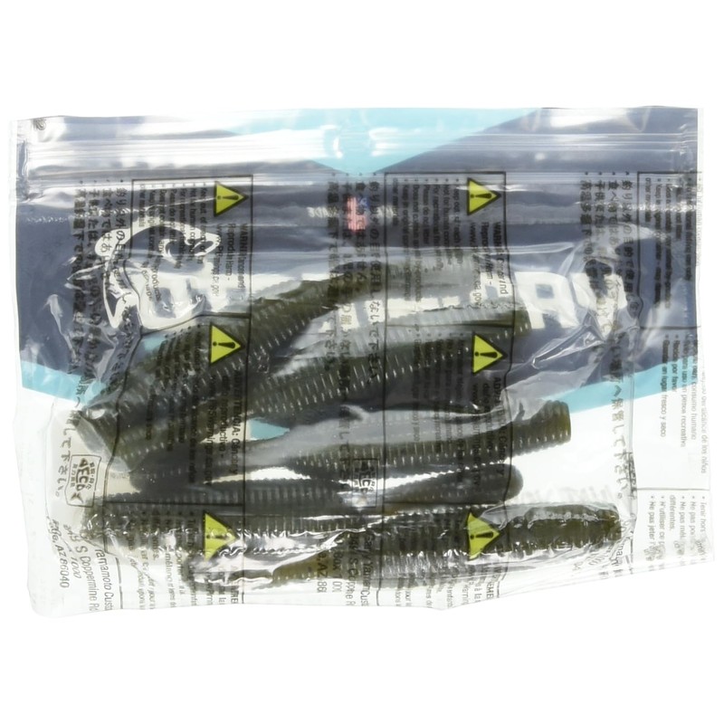 Gary YAMAMOTO BAITS 4.25" YAMATANUKI/Heavy Soft Plastic/Green Pumpkin W/Black Flake