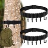 2 Pack Treestands Strap Gear Hangers with 12 Metal Hooks,Hunting