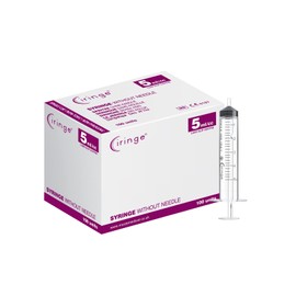 Ciringe 5 ml Syringe - Pack of 100