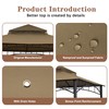 SCOCANOPY Replacement roof Compatible with Target Madaga Gazebo Model L-GZ136PST,(Khaki)