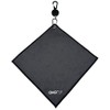 OMGolf Towel Microfiber with Retractable Carabiner Reel Steel Wire (Dark