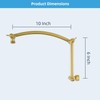 Hibbent Shower Head Extension Arm,16" Solid Brass Adjustable Extender with