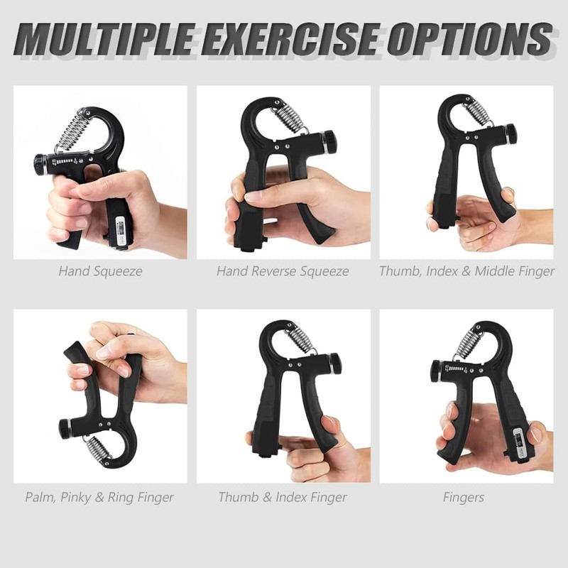 Grip Strengthener - Grip Strength Trainer, 5-60kg Adjustable Hand Exercisers,