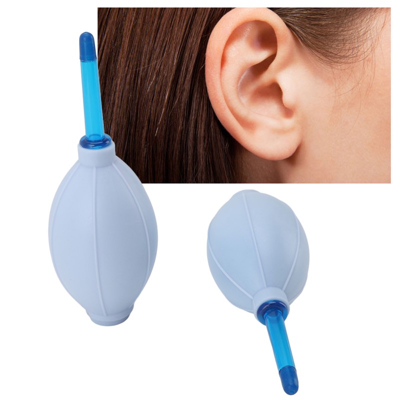 2pcs Ear Syringe Rubber Ear Washing Squeeze Bulb Single Handed