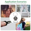 WRITWAA Creative Dartboard Bottle Opener Keychain, Stainless Steel Key Ring,