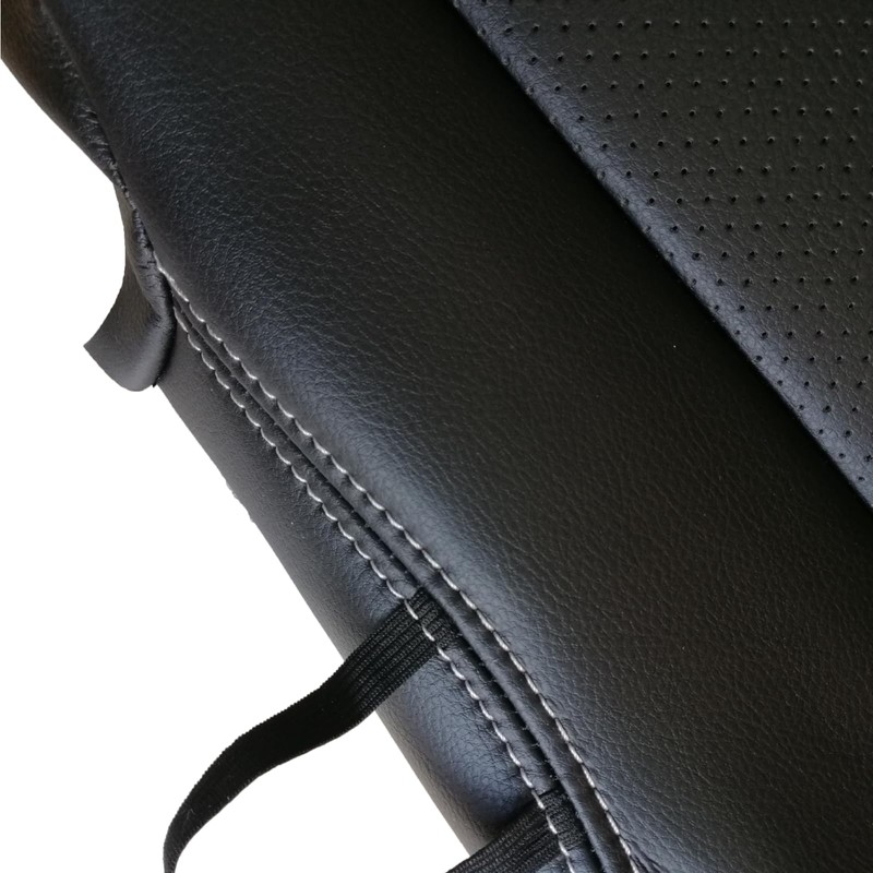 Prefer Warehouse Driver Bottom Leather Seat Cover Black Compatible with