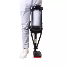 핸즈프리 무릎 목발 보조기구 다리 보행기 보조기 [5. 안정된 모델 왼쪽] Hands-free Knee Crutch Assistive Device Leg Walker Aid [5. Stable Model Left]