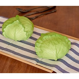 Elegantflower Lifelike Realistic and Cubic Food Sample Interior Display, Food Vegetables Cabbage 1 Pcs