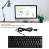 USB Wired Gaming Keyboard 60 Percent RGB Backlight 61 Keys