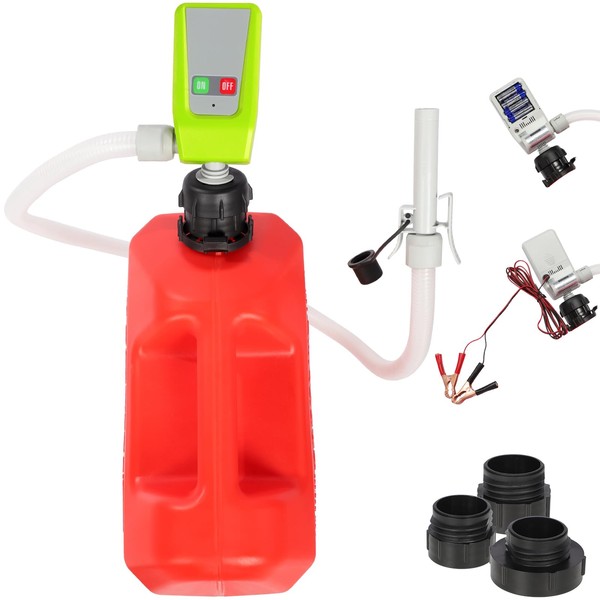 Gas Transfer Pump, Auto-Stop Gas Can Gasoline Transfer Pump, 3.2GPM,