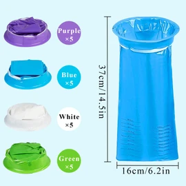 Pack of 20 Burp Bags with Ring 1000 ml, Disposable Emesis Bag, Disposable Spit Bags, High Capacity, Sealable, Opaque, Tear-Resistant, Car for Children and Adults