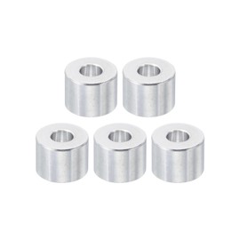 PATIKIL M8 Aluminum Spacers, 5Pcs Metal Spacer Aluminum 8.5mm ID x 20mm OD x 15mm L Aluminum Spacer Screw Standoff Round for 5/16" or M8 Screw Bolts