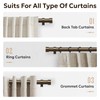Zeerobee Curtain Rods for Windows 66 to 120, Bronze Curtain