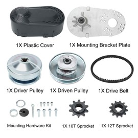 BLACKHORSE-RACING Go Kart Torque Converter for Predator 6.5HP 212CC Clutch Set Replaces Comet TAV2 3/4 Inch 30-75 Manco Fit All Engines with a 3/4 inch Straight crankshaft