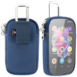 TXEsign - Funda de transporte para reproductor de MP3 y MP4 con ventana transparente, funda de transporte de viaje para visualización táctil de 4 pulgadas, MP3, MP4, bolsa de almacenamiento con