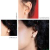 3er Ohrringe Set bunt ‚Ä¢ Runde Ohrstecker mit Stein in