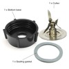 Tabakh Osterizer Blade Cutter Base Bottom Cap countertop-blender-replacement-parts, Small, Silver