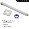 Voolan 20" Square Shower Arm with Flange and Teflon Tape,