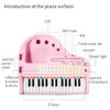 Love&Mini Piano Toy Keyboard Pink 31 Keys for Age 2+
