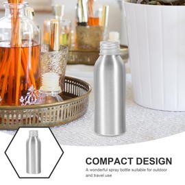 KESYOO Aluminum Empty Bottles, Set of 3, Travel Shampoo Makeup Storage Containers, Round Metal Bottles, Essential Oil Bottles with Lid Screws, 100 Ml