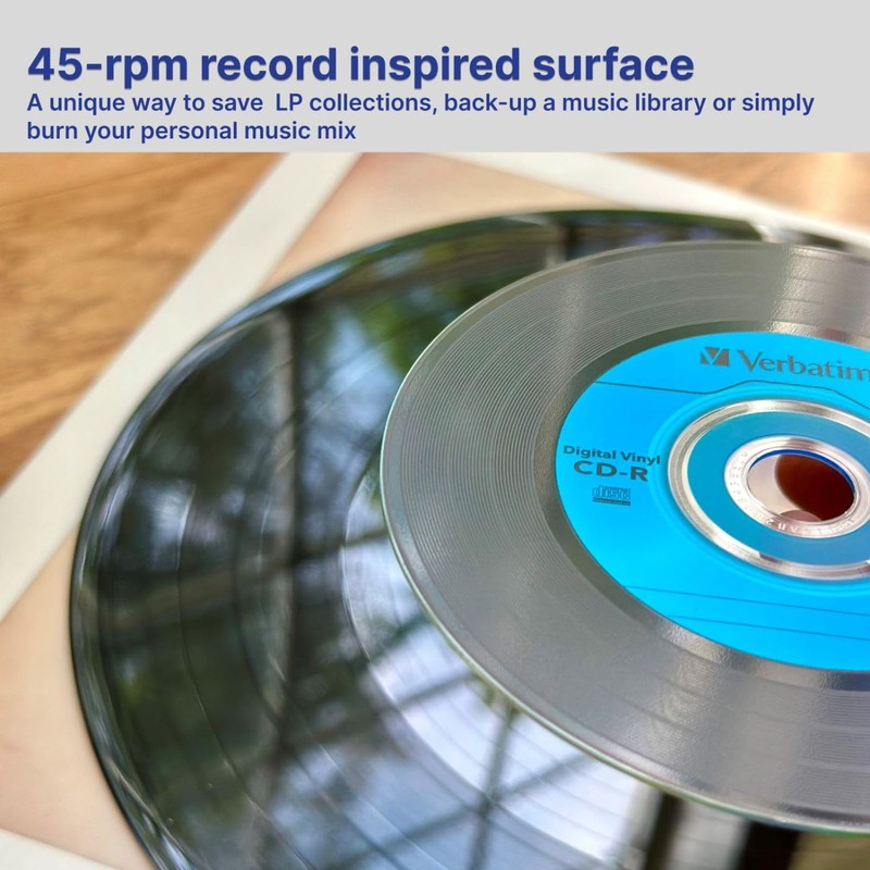 Verbatim CD-R Blank Discs 700MB 80min 52X Recordable Disc for
