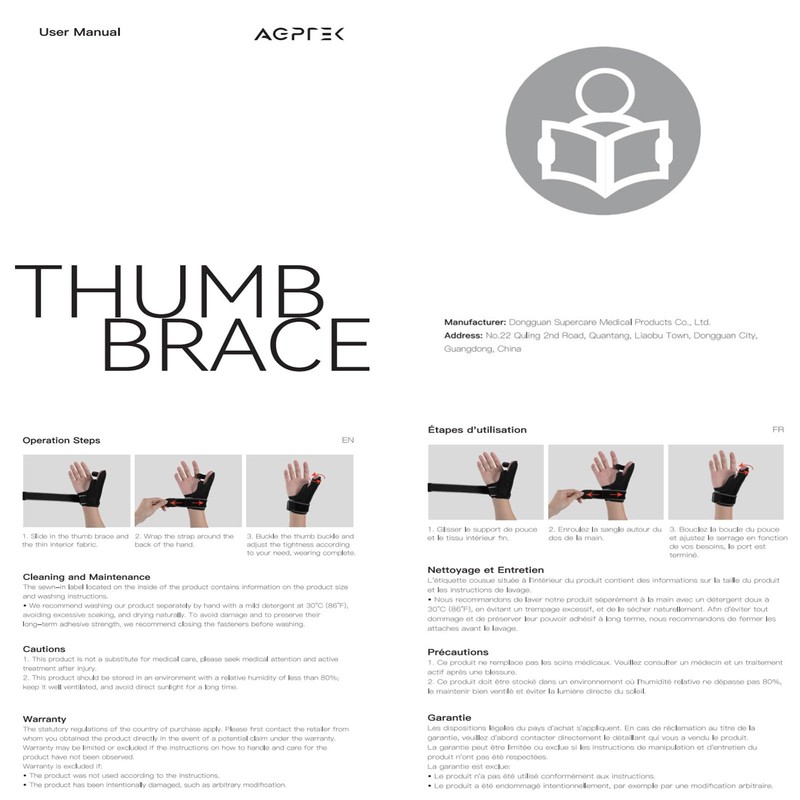 AGPTEK Thumb Support Brace, Thumb Spica Splint for Right &