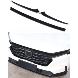 Updated for Honda CRV 2023 2024 2025 2026 Grille Upper Trims, Sporty OEM Style Grille Moulding Cover for CR-V LX, EX, Sport Hybrid, EX-L Sport Touring Hybrid, Exterior Accessories for CR V -Black