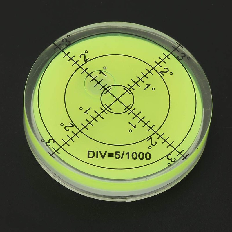 Uadme Round Level Bubble, 60mm Measuring Tool with Scale for