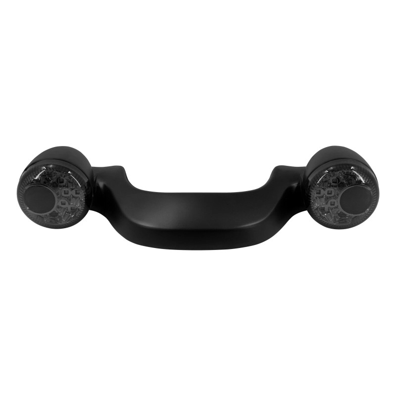 HDBUBALUS Matte Black Rear Turn Signal LED Light Smoke Lens