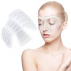 Xujinsongg 50 Pcs Clear Face Visors, Plastic Transparent Shower Face