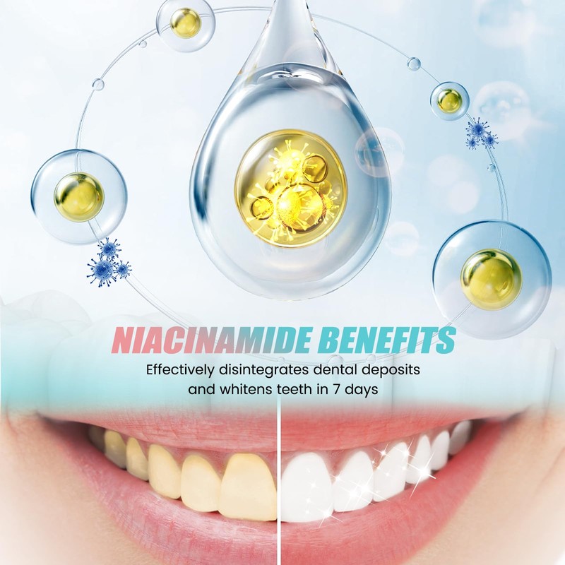 Niacinamide Whitening Toothpaste, Hydroxyapatite Toothpaste, Effectively Whitens Teeth, Protects Tooth