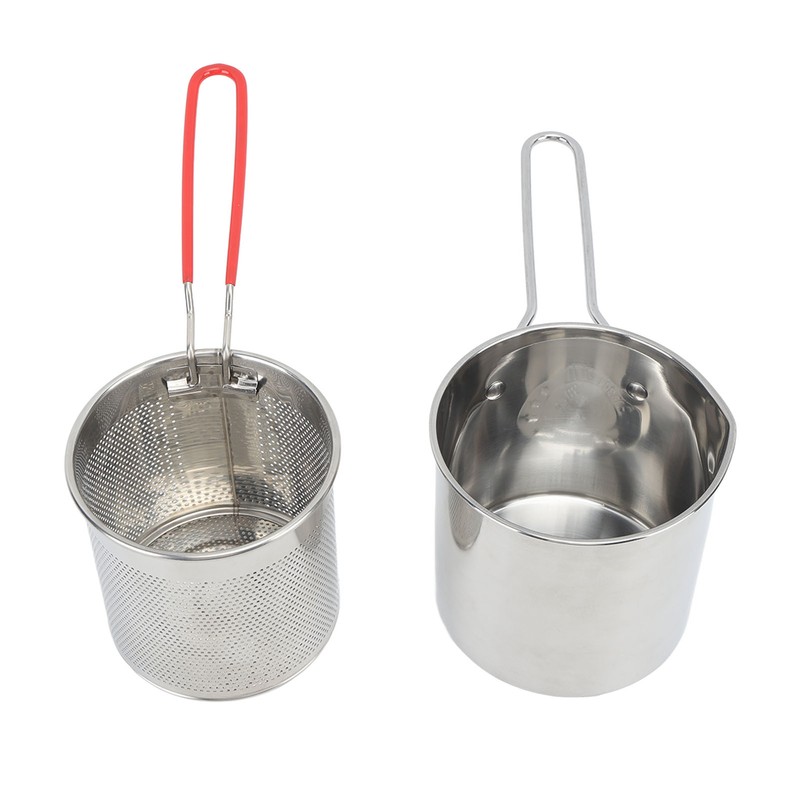 Small Deep Fryer Pot Stainless Steel Olecranon Type Diversion Japanese
