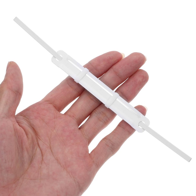 NUOLUX 50pcs Loose Leaf Fastener Plastic Document Binding Clips Office