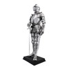 Veronese Design Silver Finish Medieval Knight in Armor Statue Figure
