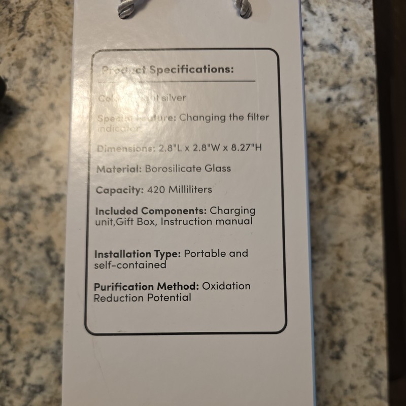 Bottle Hydrogen Rich Generator Water Cup Alkaline Ionizer Maker Bottle