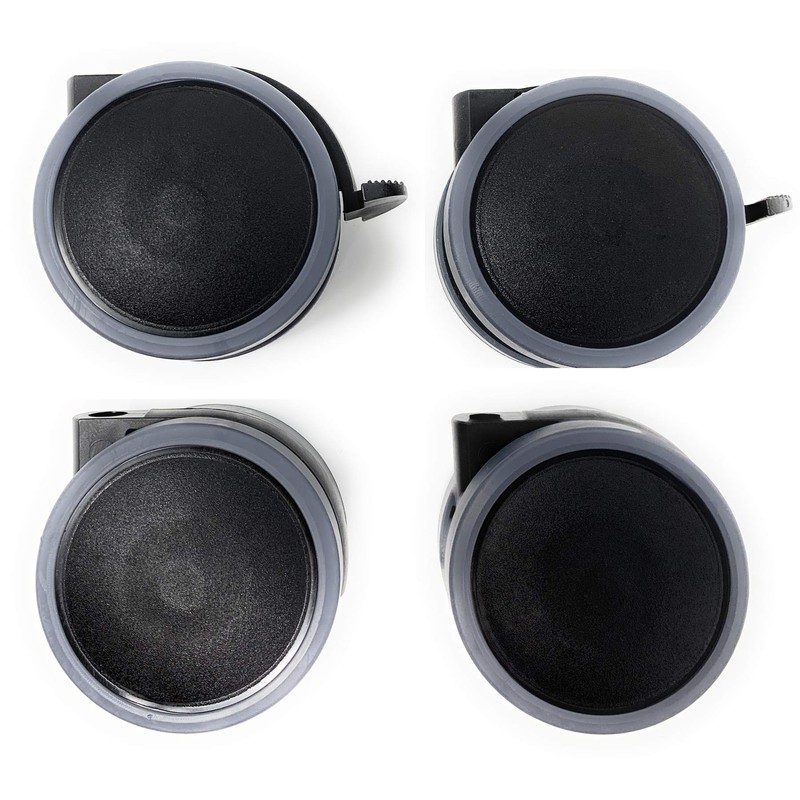 Design61 Set of 4 Universal Furniture Castors with Brake Swivel