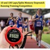 BLACK Sports Stopwatch Multi-Function Sport Digital Stopwatch Timer, Large Display,