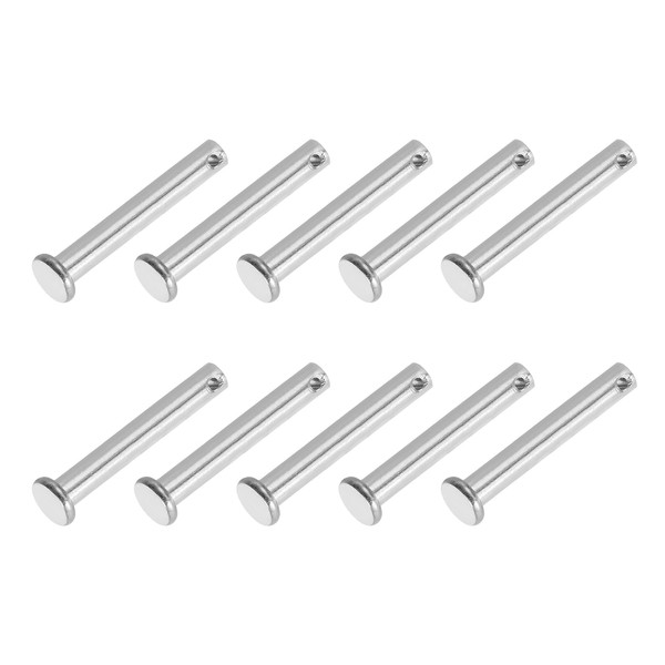 PATIKIL 6 x 40 mm Single Hole Clevis Pins, 10